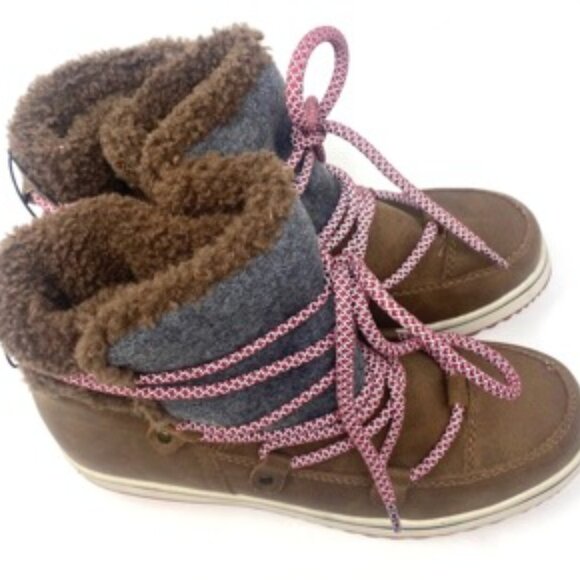 Maurices Women's Mandy Hybrid Duck Boots Brown Outdoor Winter Lace Up Size 9M - Picture 6 of 9